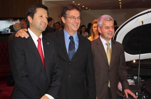 Bernardo García, Paulo Riedel y Sergio Rocha