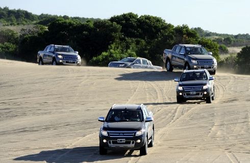 La Ranger afrontó los médanos de Pinamar