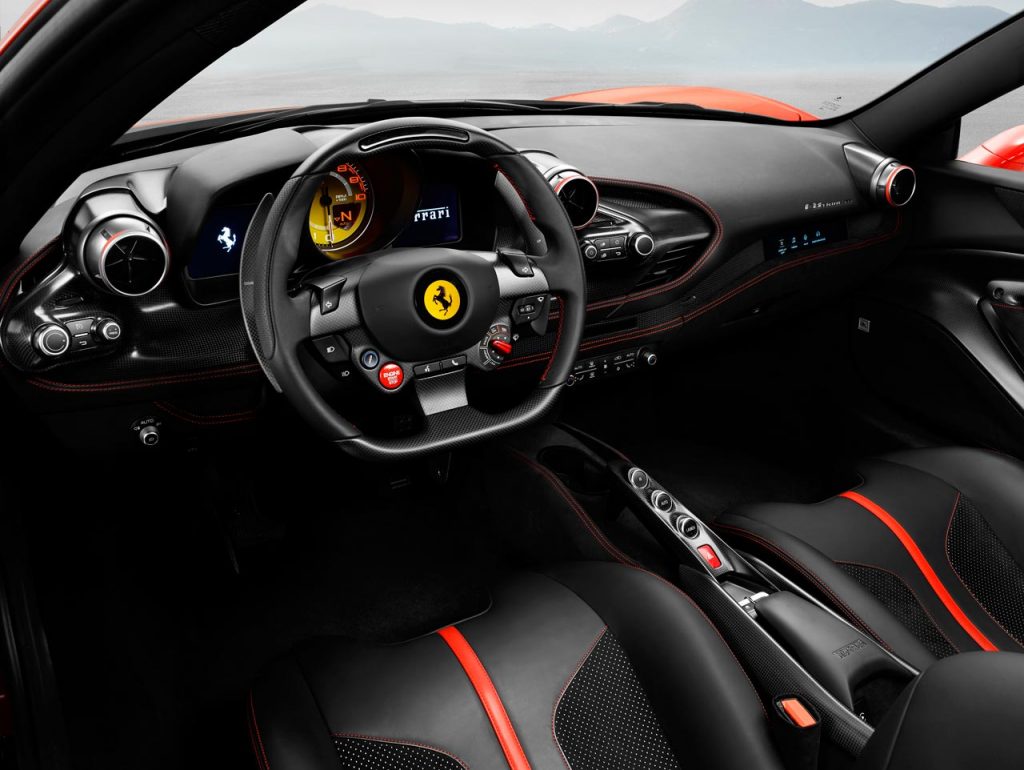 Interior Ferrari F8 Tributo