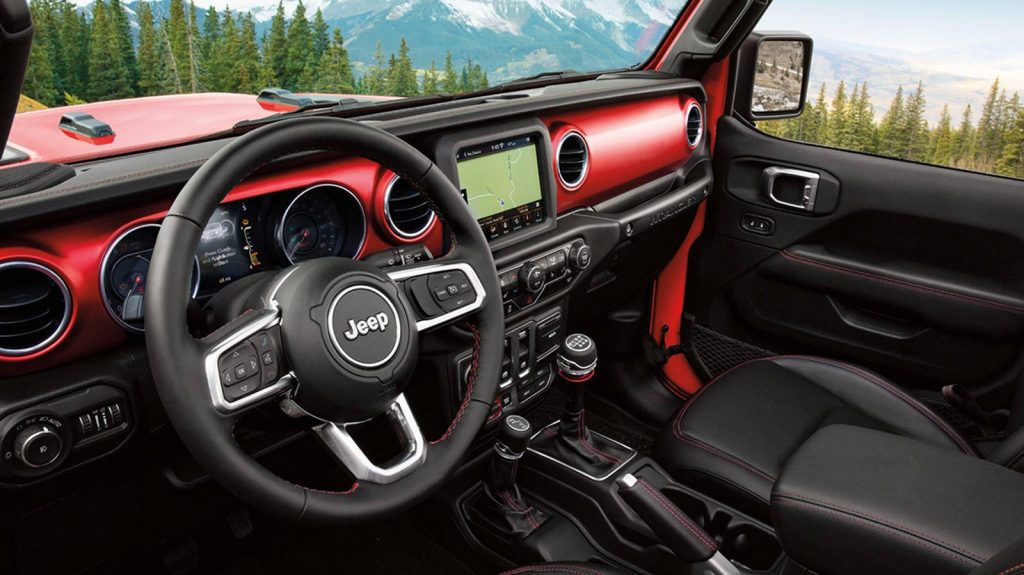 Interior nuevo Jeep Wrangler