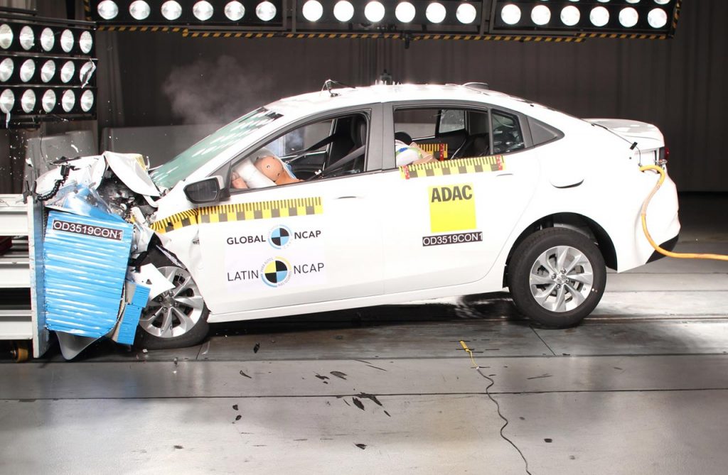 Nuevo Chevrolet Onix sedán Latin NCAP