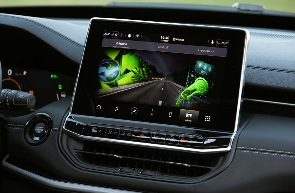 Interior nuevo Jeep Compass 80 Aniversario