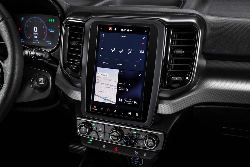 Interior Fiat Toro Volcano 2022