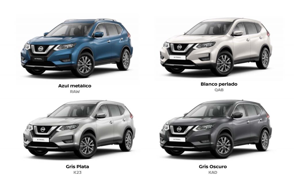 Colores Nissan X-Trail