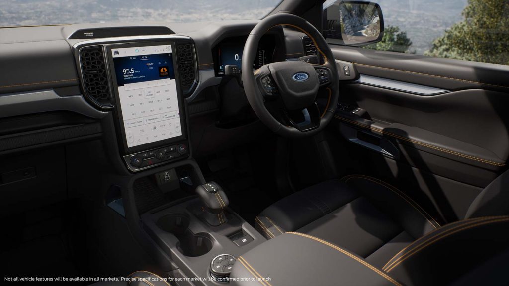 Interior Nueva Ford Ranger 2022 WildTrak