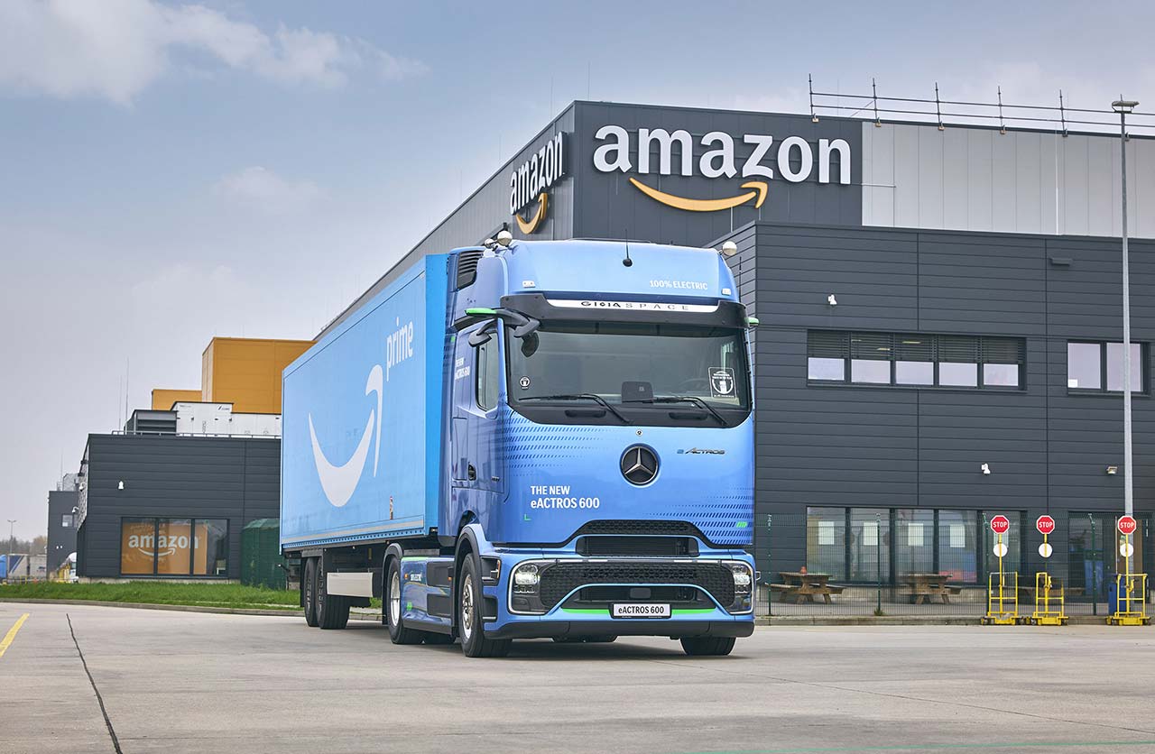 Amazon compró más de 200 camiones eléctricos Mercedes-Benz eActros 600